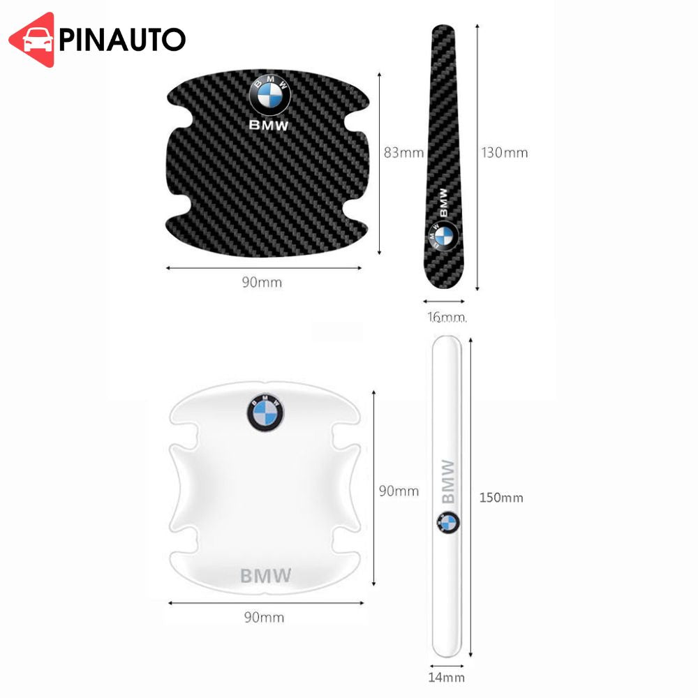 Indywidualne ochraniacze uchwytów - odporne na uderzenia i zarysowania (w zestawie przód/tył)