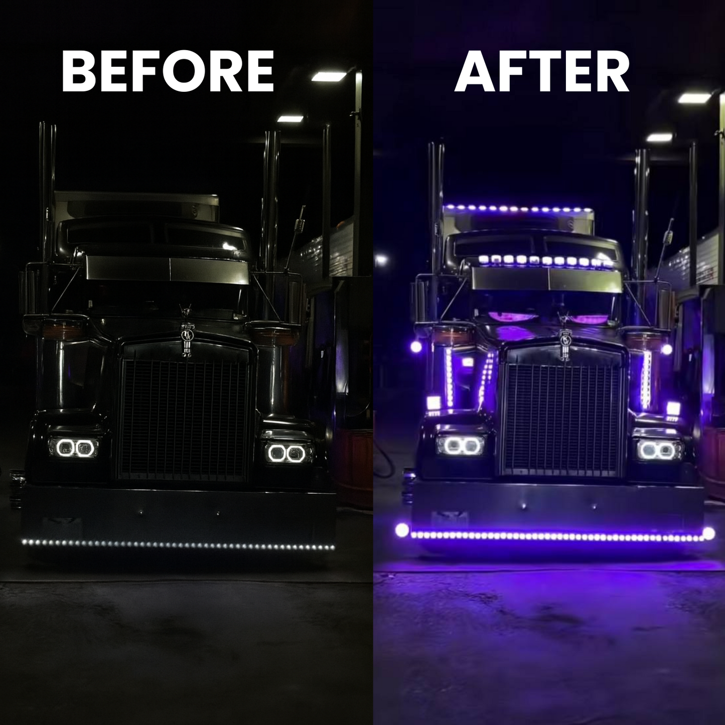 LED oči do auta - balení 2 kusů