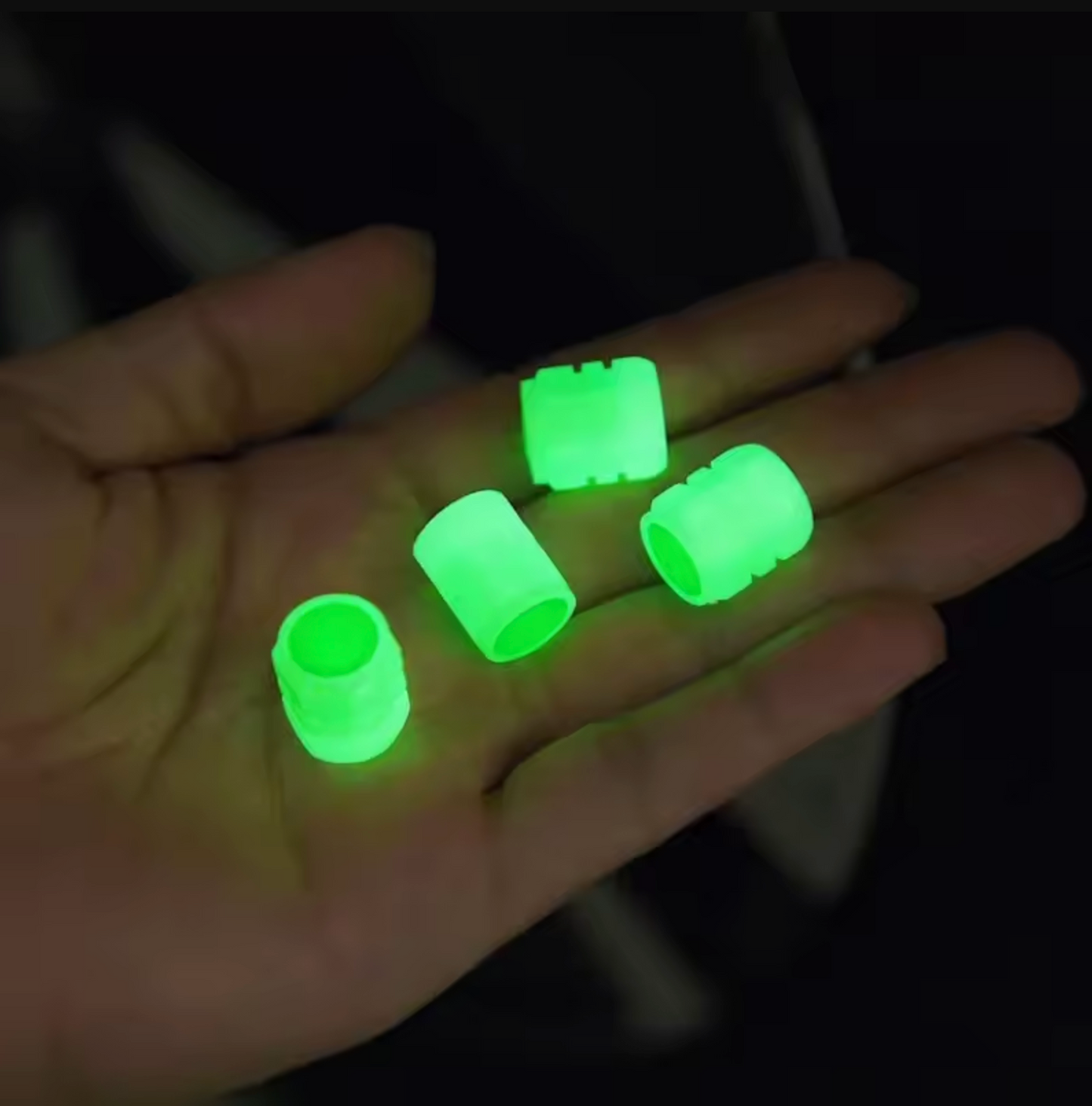 4pcs Bouchons de Valve Lumineux avec Logo (Compatibilité Universelle)